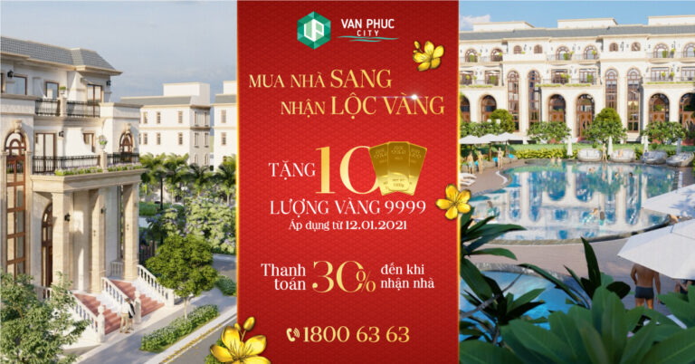 “Mua nhà sang nhận lộc vàng” tại khu đô thị Vạn Phúc