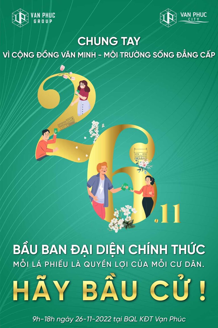 Tổ chức bầu Ban đại diện Khu dân cư Vạn Phúc 1