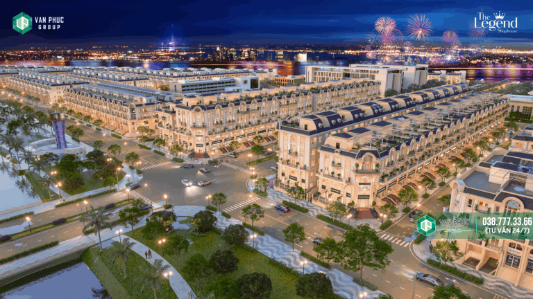 SHOPHOUSE VAN PHUC LEGEND Biểu tượng thương mại mới ra mắt tại lõi trung tâm Vạn Phúc City
