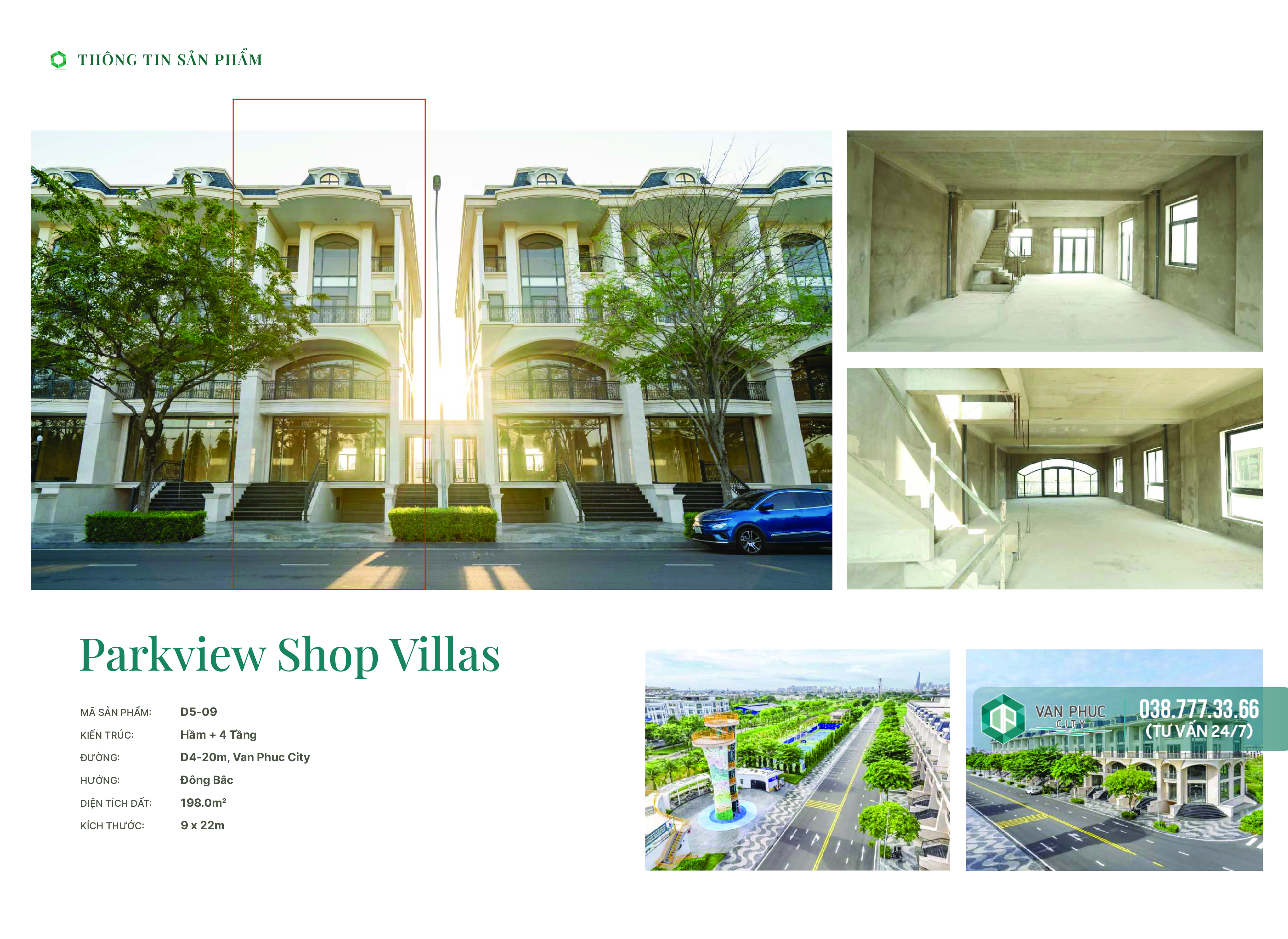 Parkview Shopvilla D5-02, 03, 06, 07 – Shophouse View Công Viên Đẹp Tại Vạn Phúc City - Ảnh 10